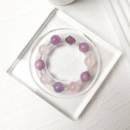 Lavender field and rose garden shaped bracelet