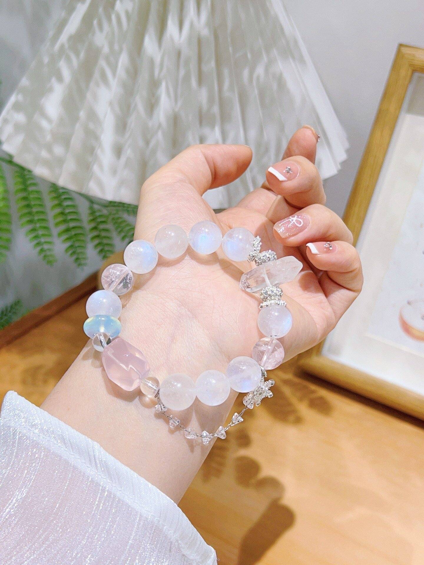 "Whisper of the Starry Sky" Stillanka Blue Moonlight bracelet: Deep Space Wormhole · Nebula Powder · Frozen Star Map