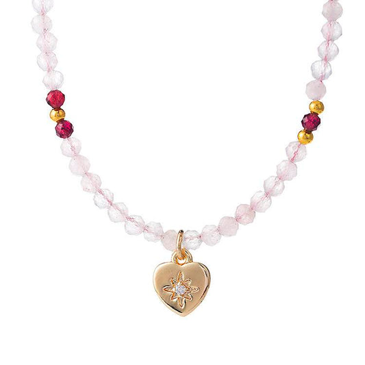 "Stardust Heart Domain" Rose Crystal Quantum Love Chain: When the first heartbeat of the universe turns into the Rose Nebula, eternity has a wearable coordinate