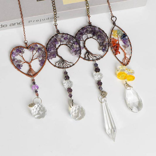 Kabbala Light Dome · Crystal Life Tree Energy Pendant