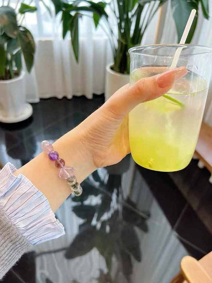Purple Hairpin Super Seven Ghost Bracelet