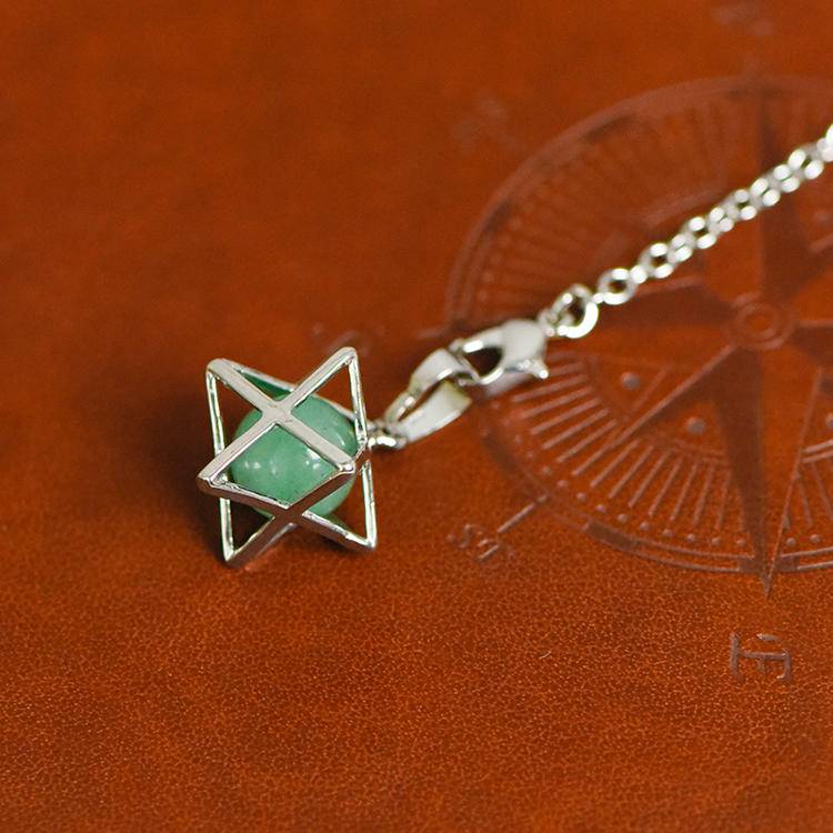 Inverse Hexagram: Merkaba Hollow Pendant