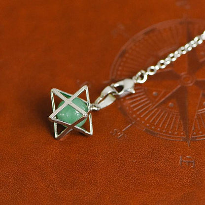 Inverse Hexagram: Merkaba Hollow Pendant