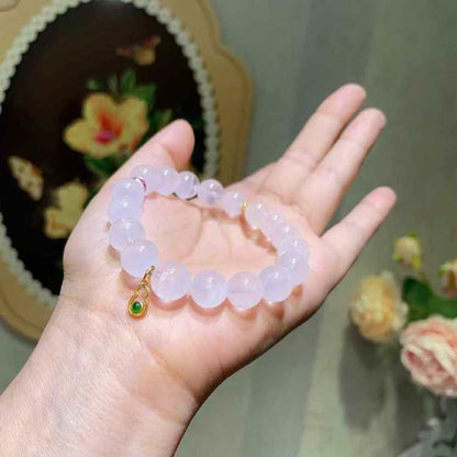 Cloud Atlas: Natural White Phantom Quartz Manifestation Bracelet