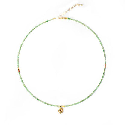"Golden Dawn" Green Eastern Mausoleum Sunlight Energy Necklace