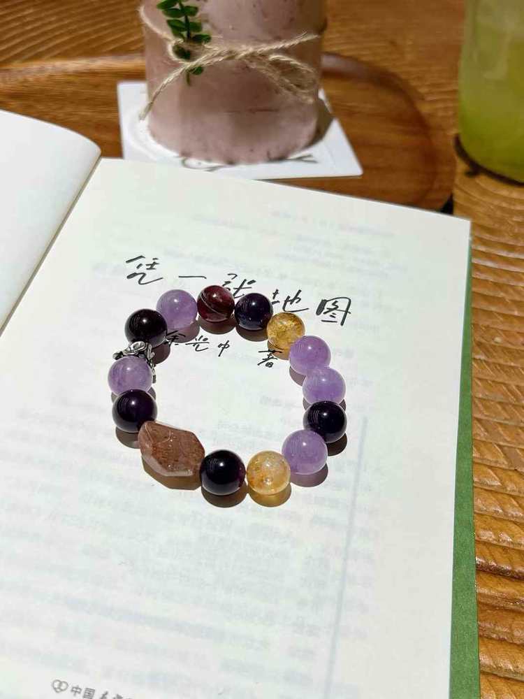 🔮【 amethyst black gold Super Treasure Bracelet 】 -- a trio of wisdom, wealth and energy