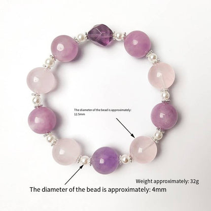Lavender field and rose garden shaped bracelet