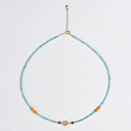 "Star Relay Messenger" Facet Tianhe Stone Energy Station collarbone chain: When hope turns into liquid green light, it flows ceaselessly among the interstellar stations